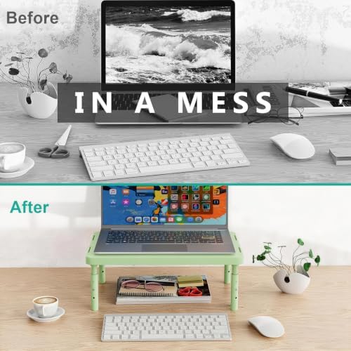 WALI Computer Monitor Stand for Desk, Adjustable Laptop Riser, up to 44 lbs - Image 7