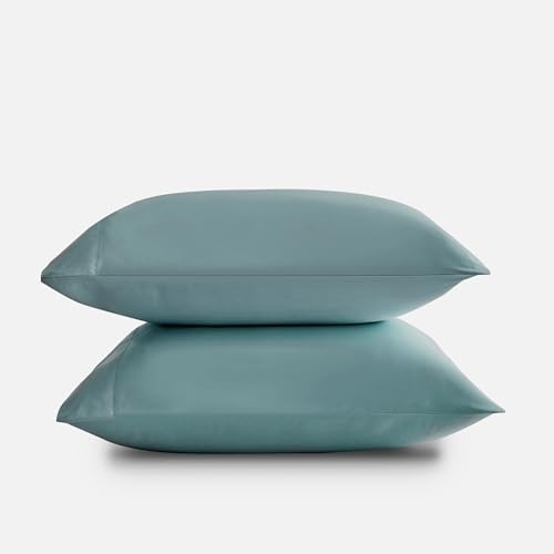 DOZ Pillowcase Set, 100% Viscose derived from Bamboo, Organically Grown, Buttery Soft, Silky, Breathable, Cooling, Oeko-TEX, High GSM, 2-Pack, Envelope Closure (Queen, Teal) - Image 2