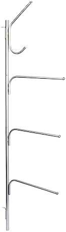 Household Essentials Hinge-It Clutterbuster Steel Valet Family Towel Bar, Silver by HouseholdEssentials