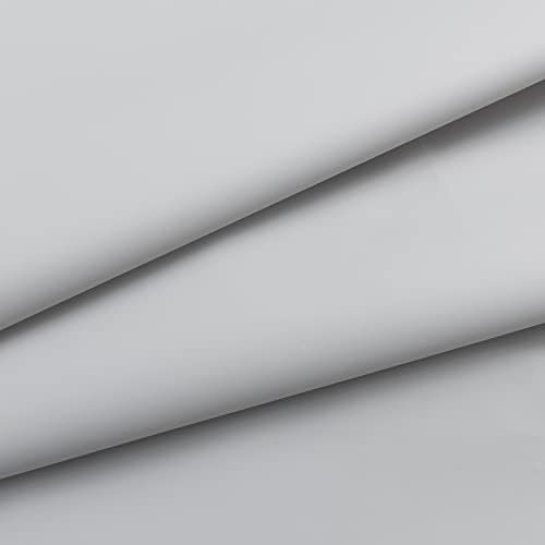 Barossa Design 54W x 78H Stall Shower Curtain Liner Silver Gray - Image 5