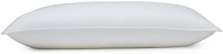 Amazon Basics Down-Alternative Pillows for Stomach and Back Sleepers, Soft Density, Machine Washable, 20 x 36 inches, White, 2-Pack - Image 3