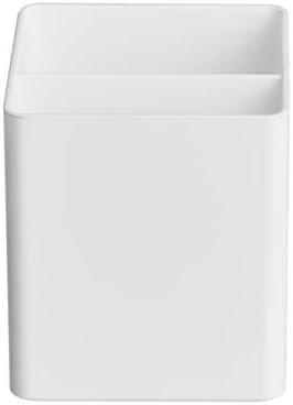 Amazon Basics Plastic Desk Organizer Pen Cup White - Image 2