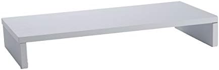 Mind Reader Woodland Collection, Monitor Stand, 33 lb. Capacity, Desktop Organizer, White - Image 6
