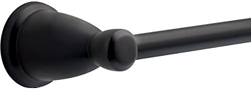 Franklin Brass Kinla Spring (1-Pack) Toilet Paper Holder Matte Black Tissue Roll Spring-Loaded Rod, Organization and Storage, Wall Mounted Bathroom Accessories KIN50-MB - Image 4