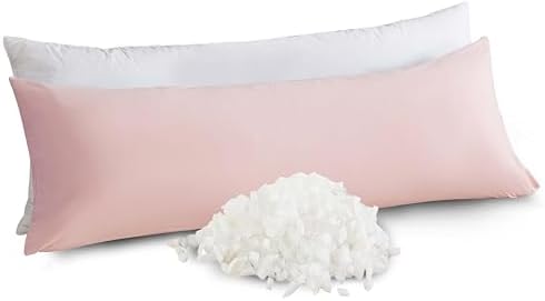 WhatsBedding Memory Foam Body Pillow with Cover, Long Bed Pillow for Adults by WhatsBedding