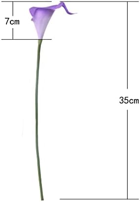 Letjolt Calla Lily Artificial Flowers 12Pcs Purple Realistic Bouquet - Image 6