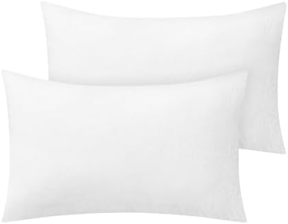 BEDELITE Flannel King Size Pillow Cases Set of 2, Bright White, 20x36 in by BEDELITE