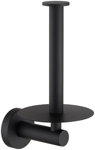 Aomasi Matte Black Toilet Paper Holder for Restroom, Wall Mounted by Aomasi