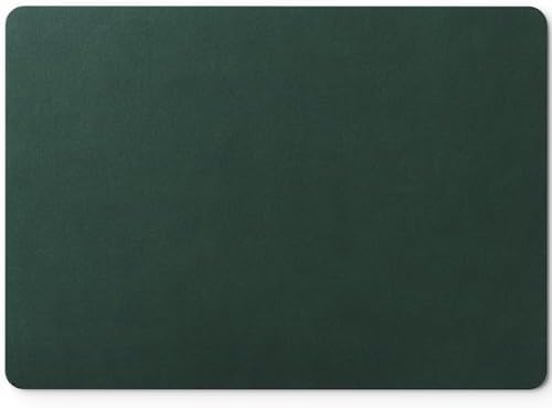 Nekmit Leather Desk Blotter Pad 17 x 12 Inches, Flat, Non-Slip, Waterproof, Green by Nekmit