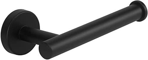 NearMoon Bathroom Toilet Paper Holder, Premium SUS304 Stainless Steel Rustproof Wall Mounted Toilet Roll Holder for Bathroom, Kitchen (1 Pack, Matte Black) by NearMoon