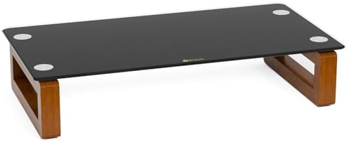 YEOUX Multi-Purpose Desktop Stand - 17.0" x 9.0" x 3.5" (Black & Walnut) by Yeoux