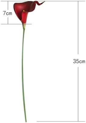 Letjolt Artificial Calla Lily Flowers 12Pcs, Dark Red - Image 6