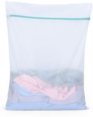 OTraki Mesh Laundry Bag for Delicates, 24 x 32 inch Large Mesh Delicates Bag for Washing Machine, Zippered Net Laundry Bag for Sweater Bed Sheet Blanket Toy College Dorm Don't Drying, Melting 140-176℉ by OTraki