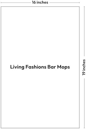 Living Fashions Bar Towels - 16" x 19" Bar Mop Cleaning Dish Rags, 6-Pack - Image 7