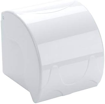 Wall Mounted Waterproof Paper Holder Bathroom Paper Roll Holder (White) by YOMESTE