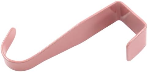Hordion 4Pack Over Cabinet Door Hook, Pink Carbon Steel Hanger Hook - Image 5