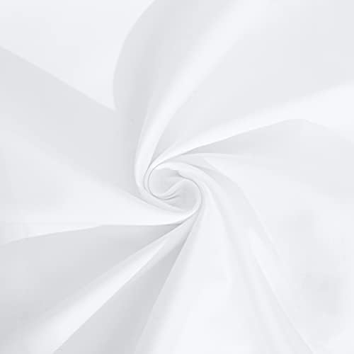 NTBAY Queen Egyptian Cotton Sateen Pillow Shams, Set of 2, White - Image 3
