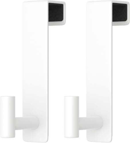 2-Pack Over The Door Hooks - Stainless Steel Rustproof Door Hangers Non-Marking and Tool-Free Easy Install​​ Organizer Towel Rack for 1-3/4 Inch Doors, by Unknown