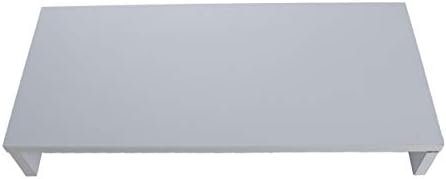 Mind Reader Woodland Collection, Monitor Stand, 33 lb. Capacity, Desktop Organizer, White - Image 4