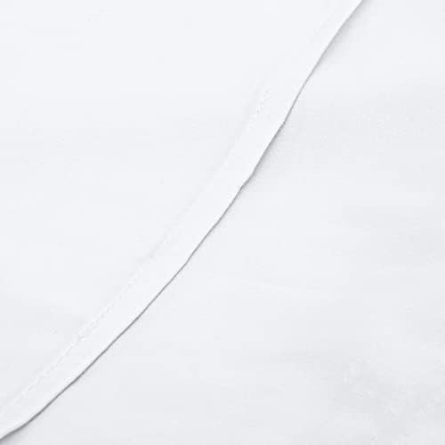 NTBAY Queen Egyptian Cotton Sateen Pillow Shams, Set of 2, White - Image 5