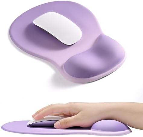 EooCoo Mouse Pad with Gel Wrist Rest, Ergonomic Mousepad Wrist Alignment by EooCoo
