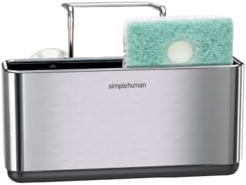 simplehuman Slim Sink Caddy Sponge Holder, Brushed Stainless Steel, Silver by Unknown