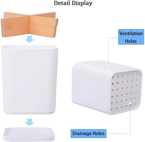 Electric Toothbrush Holder Tooth Brush and Toothpaste Organizer, White - Image 3