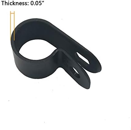 Cable Clamp R-Type Cable Clip Wire Clamp 1/2" Nylon Screw Mounting Cord Fastener Clips with Screws for Wire Management - 50 Pcs Cable Clamps + 50 Pcs Screws - Image 4