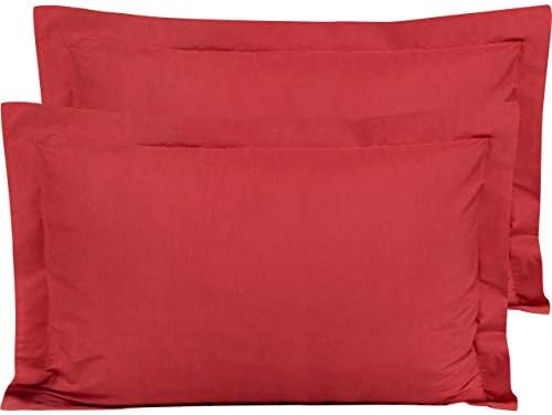 FLXXIE Microfiber King Pillow Shams Set of 2, Wine Red by FLXXIE