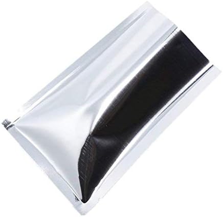 PABCK 500 Pack Silver Foil Pouch Open Top Heat Seal Mylar Bags 2.4x3.5 inch - Image 4