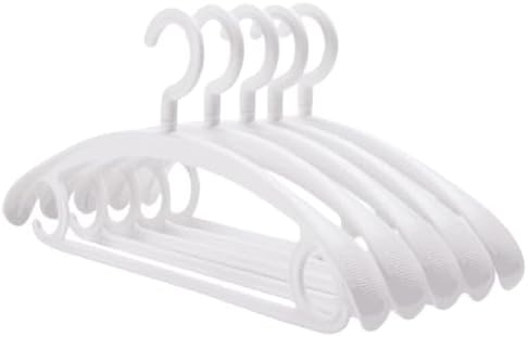 Heavy Duty Coat Hangers Swivel Wide Winter Jacket Hanger White - Image 2