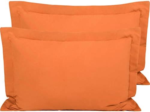 FLXXIE Microfiber King Pillow Shams Set of 2, Orange by FLXXIE