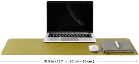 Cork Desk Mat - Dual-Sided Desk Pad for Office and Home - Desk Organization and Accessories - Ideal for Large Mouse Pad and Desk Mats on Top of Desks(Olive Green,80cmx 40cm) - Image 2