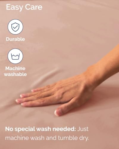 CGK Linens 2 Pack Extra Deep Twin Fitted Sheets - Mauve - Image 6