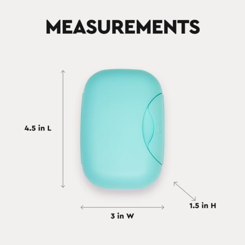 RADIUS Soap Travel Case, BPA-Free Recycled Plastic, Leakproof, Portable for Bathroom, Gym, Home, Camping - Mint - Image 2