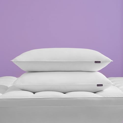 Adjustable Down Alternative Standard/Queen Size Set of 2 Bed Pillows with Medium/Firm Support, 20" x 28", White by Unknown