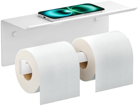FORIOUS Toilet Paper Holder with Shelf, Commercial Toilet Paper Dispenser by FORIOUS