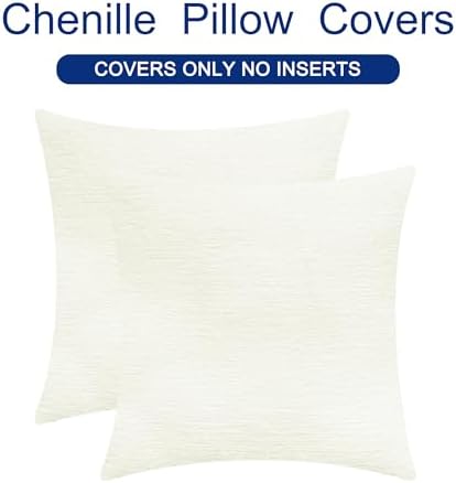 CaliTime Decorative Couch Throw Pillow Covers 16 X 16 Inches Cream - Image 6