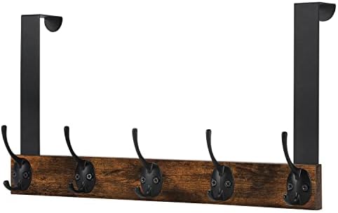 YINMIT Over The Door Hooks, Wooden Door Hanger, Door Hanger Hook, Over The Door Towel Rack, Door Coat Hanger, Door Coat Rack, Door Hooks for Hanging Towels, Clothes, Hats by YINMIT