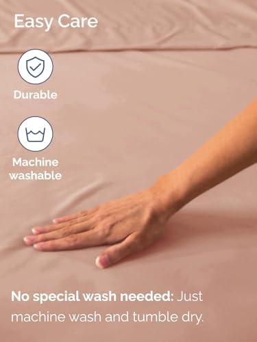 CGK Extra Deep Cal King Single Fitted Sheet Only - Mauve - Image 5