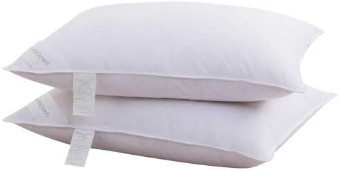 Luxury Goose Down Feather Pillows Standard Size One Pack White Pillow Bedding Soft - Image 2
