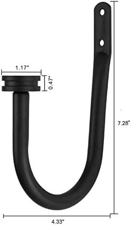 Curtain Holders, 2 Pack Matte Black Decorative Curtain Holdbacks for Wall Curtain Drapery - Image 4