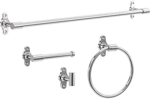 Franklin Brass Calloway (1-Pack) Toilet Paper Holder Polished Chrome Euro Tissue Roll Holder Single Post Toilet Tissue Holder Wall Bathroom Accessories Bath Organization/Storage CLWY51-PC - Image 4
