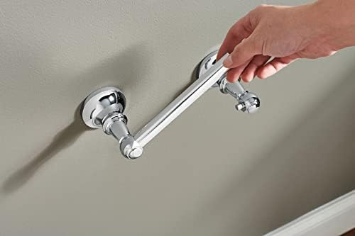 Moen Vale Chrome Double Post Pivoting Toilet Paper Holder, Wall Mounted Toilet Tissue Holder DN4408CH - Image 5
