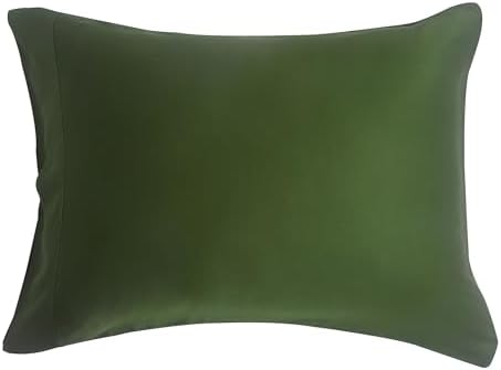 DOZ by SIJO Pillowcase Set, 100% Viscose derived from Organically Grown Bamboo, Buttery Soft, Silky, Breathable, Cooling, Oeko-TEX, High GSM, 2-Pack, Envelope Closure (King, Forest) - Image 3