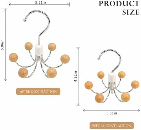 Sweatshirt Hangers with 6 Cedar Balls, Purse Hanger, Scarf Hanger - Image 2