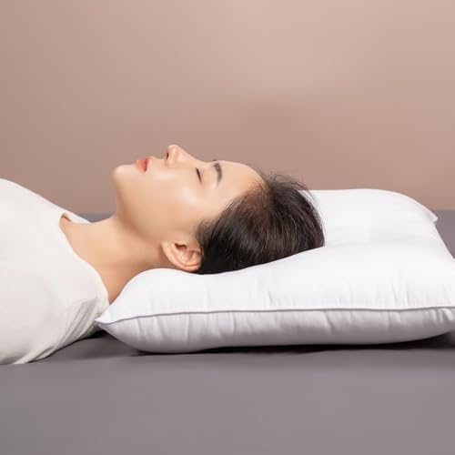 Pozino Flat Thin Pillows for Sleeping - Standard Size 1 Pack Slim Bed Pillows for Side Back Stomach Sleepers,2.5 inch Height Ultra Low Pillows,Down Alternative Filling - Image 7