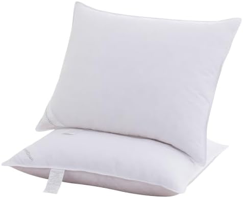 Luxury Goose Down Feather Pillows Standard Size One Pack White Pillow Bedding Soft - Image 3
