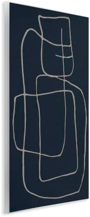 Abstract Squiggle Lines, 10 x 15 Inch Mounted Print on Wall Plaque - Image 2
