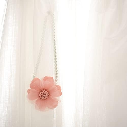 SUQ I OME Pearl Magnetic Curtain Tieback, Pink, 9cm, 1 Pair - Image 6